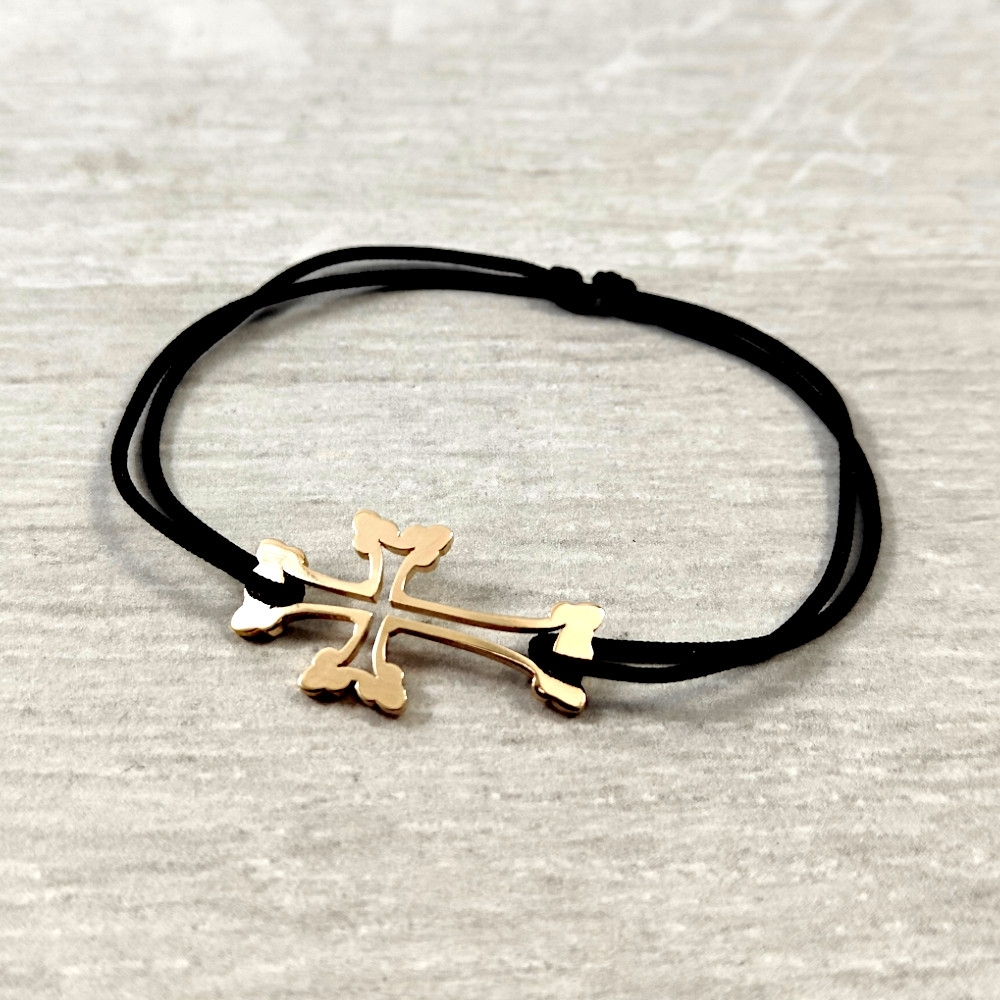 Bracelet Cordon Croix 